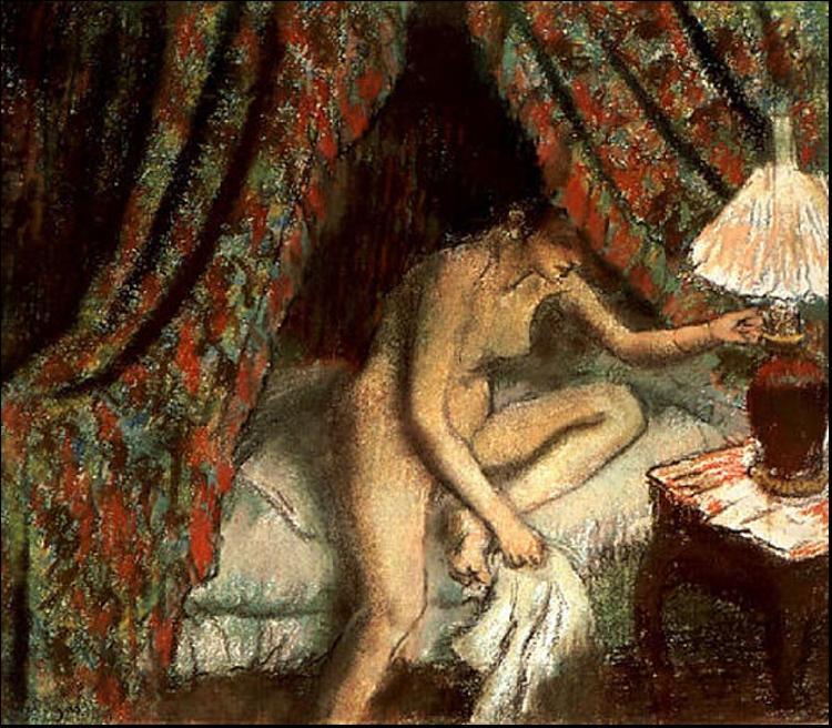 Edgar Degas Retiring oil painting picture